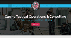 Desktop Screenshot of k9tacops.com