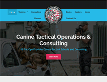 Tablet Screenshot of k9tacops.com